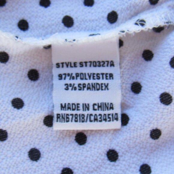 Jules & Leopold Womens Polka Dot Open Cold Off-Shoulder Strap Top Blouse Size M - Picture 4 of 7